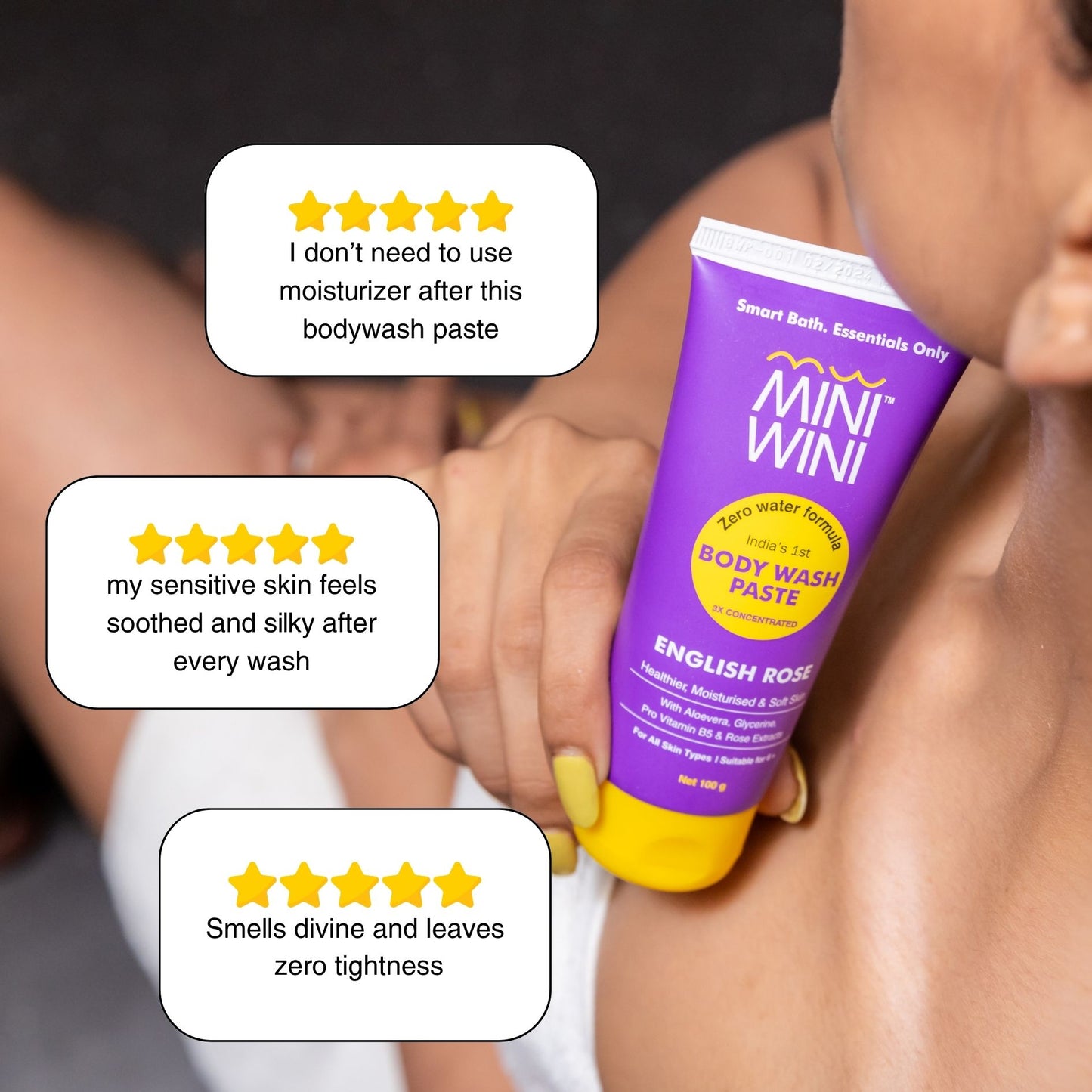 MiniWini Body Wash Paste English Rose
