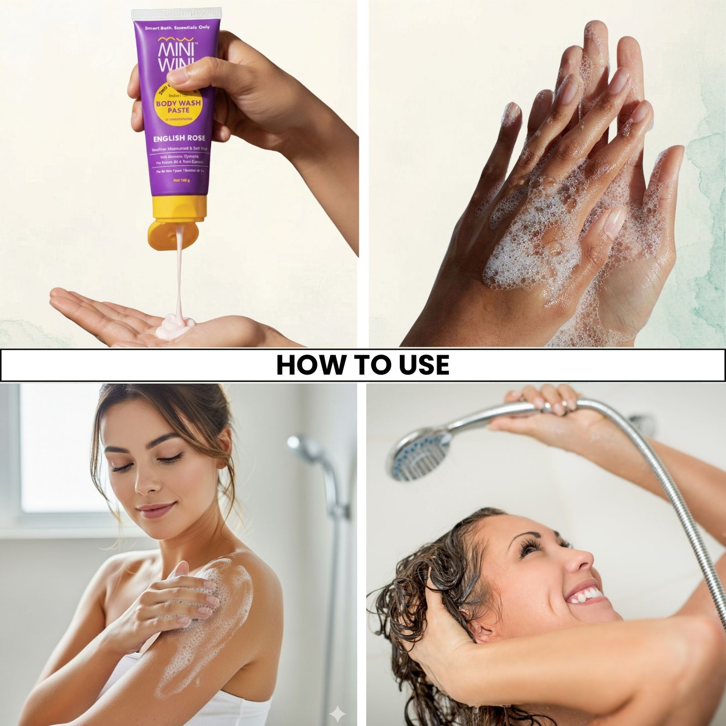 MiniWini Body Wash Paste English Rose