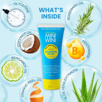 MINIWINI Shampoo Paste with Conditioner - 3X powerful formula
