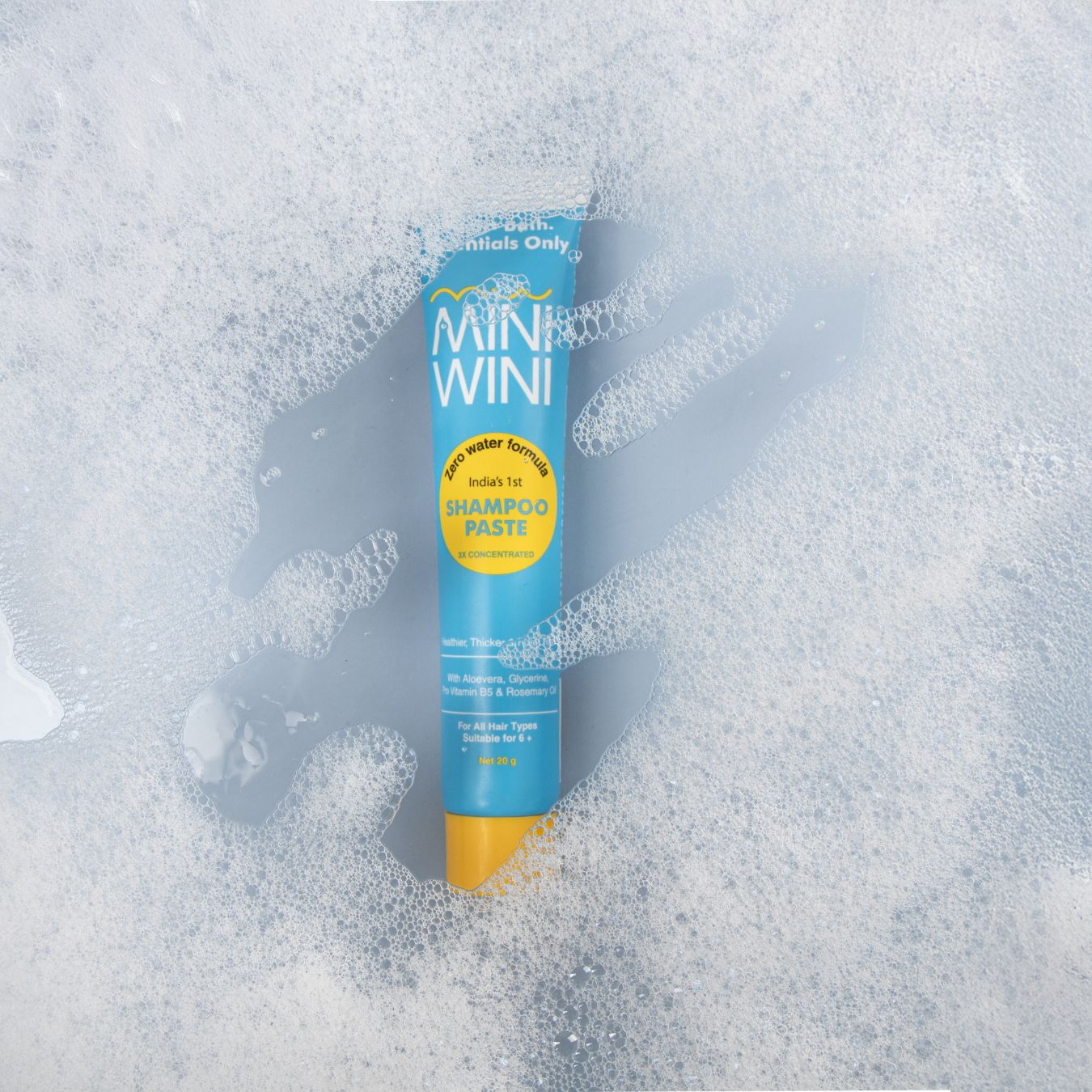MINIWINI Shampoo Paste – Zero-Water Concentrated Shampoo, 3x Active, Aloe Vera Base (20G)